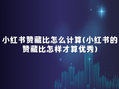 小红书赞藏比怎么计算(小红书的赞藏比怎样才算优秀)